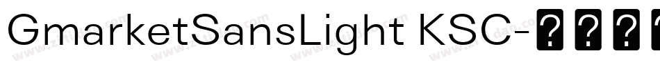 GmarketSansLight KSC字体转换